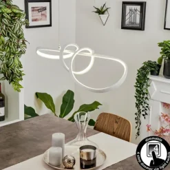 Suspension Dauntey LED Blanc, 1 lumière