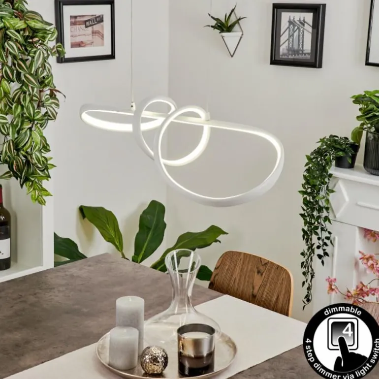 Suspension Dauntey LED Blanc, 1 lumière