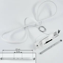 Suspension Dauntey LED Blanc, 1 lumière