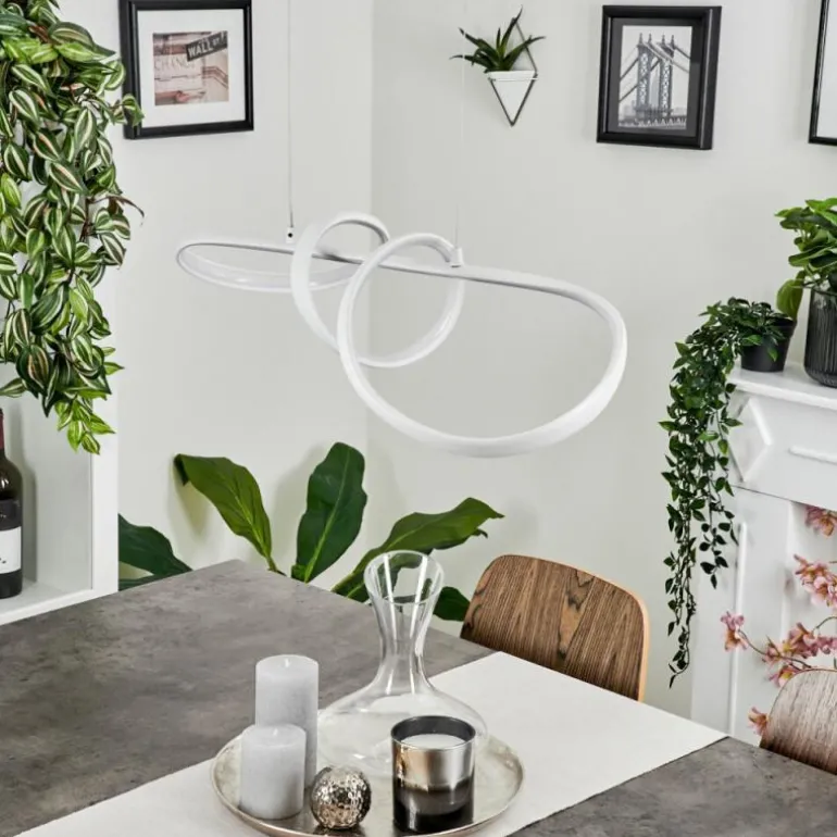 Suspension Dauntey LED Blanc, 1 lumière