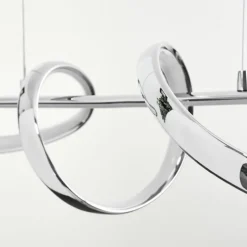 Suspension Dauntey LED Nickel mat, 1 lumière