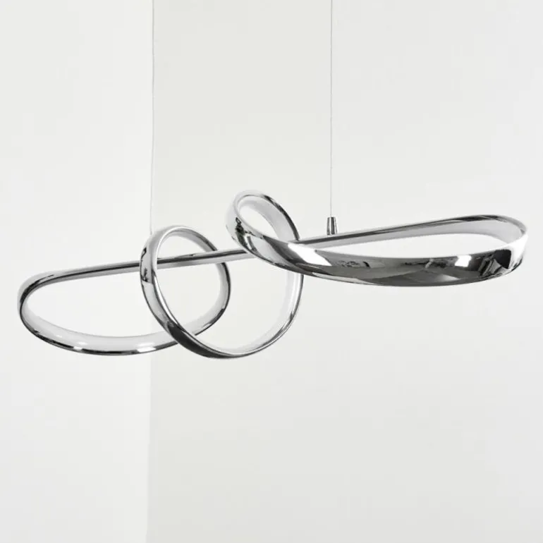 Suspension Dauntey LED Nickel mat, 1 lumière