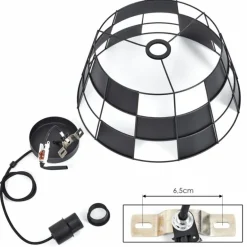 Suspension Daynard Noir, 1 lumière