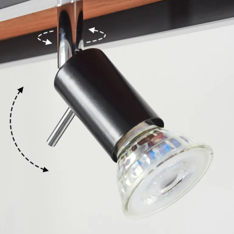 Suspension Deadwood LED Brun, Couleur bois, 5 lumières