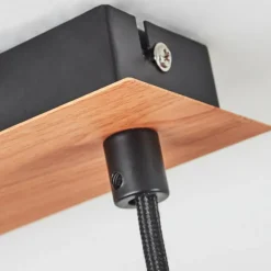 Suspension Deadwood LED Brun, Couleur bois, 5 lumières