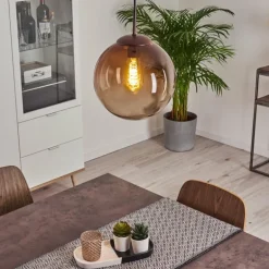 Suspension Degevos Brun, 1 lumière