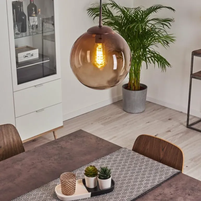 Suspension Degevos Brun, 1 lumière