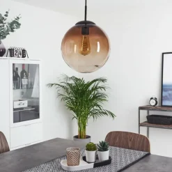 Suspension Degevos Brun, 1 lumière