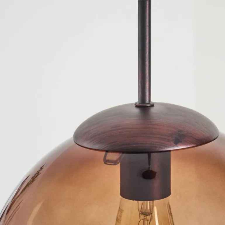 Suspension Degevos Brun, 1 lumière