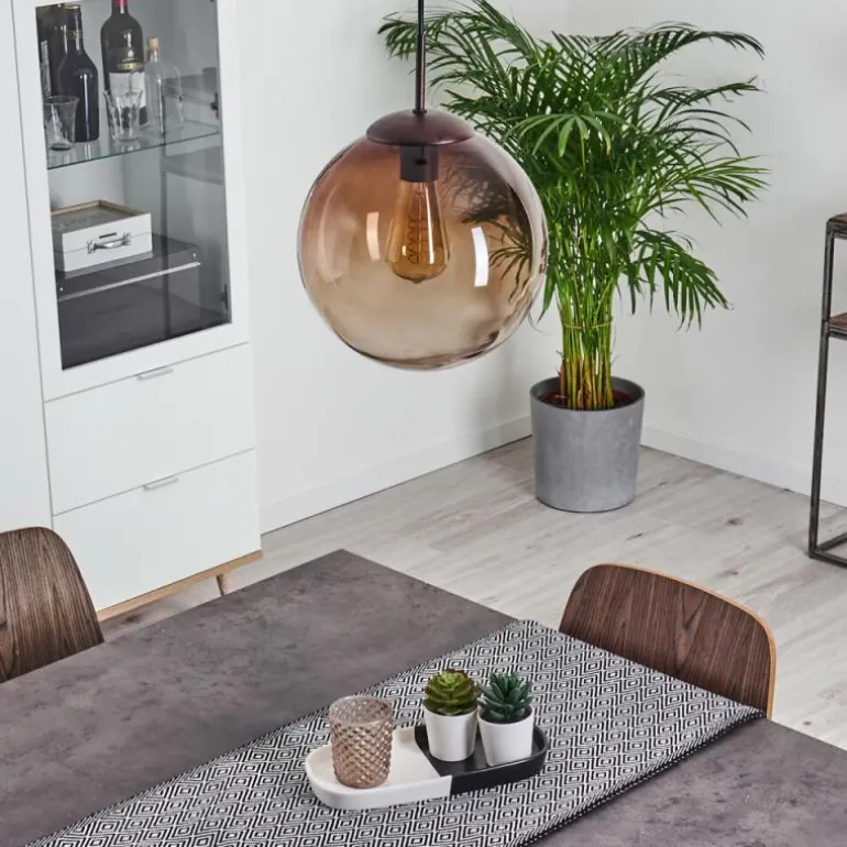 Suspension Degevos Brun, 1 lumière