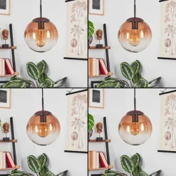 Suspension Degevos Brun, 1 lumière