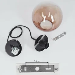 Suspension Degevos Brun, 1 lumière