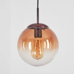 Suspension Degevos Brun, 1 lumière