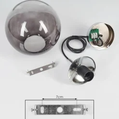 Suspension Degevos Chrome, 1 lumière