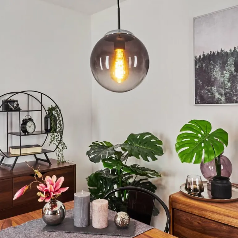 Suspension Degevos Chrome, 1 lumière