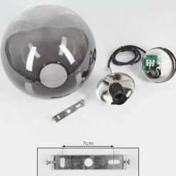 Suspension Degevos Chrome, 1 lumière