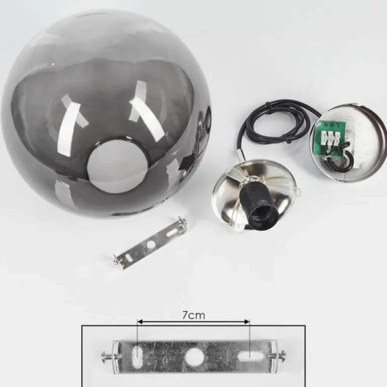 Suspension Degevos Chrome, 1 lumière