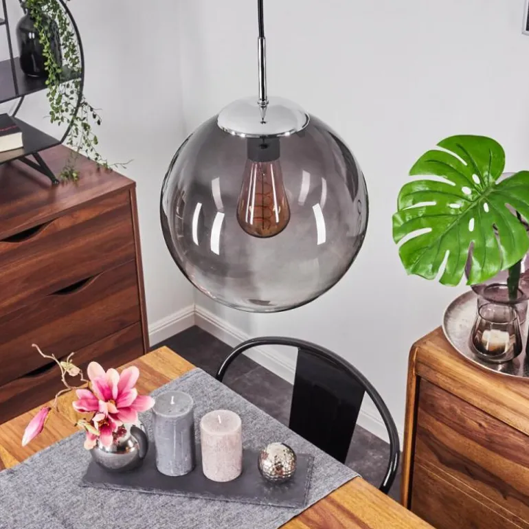 Suspension Degevos Chrome, 1 lumière