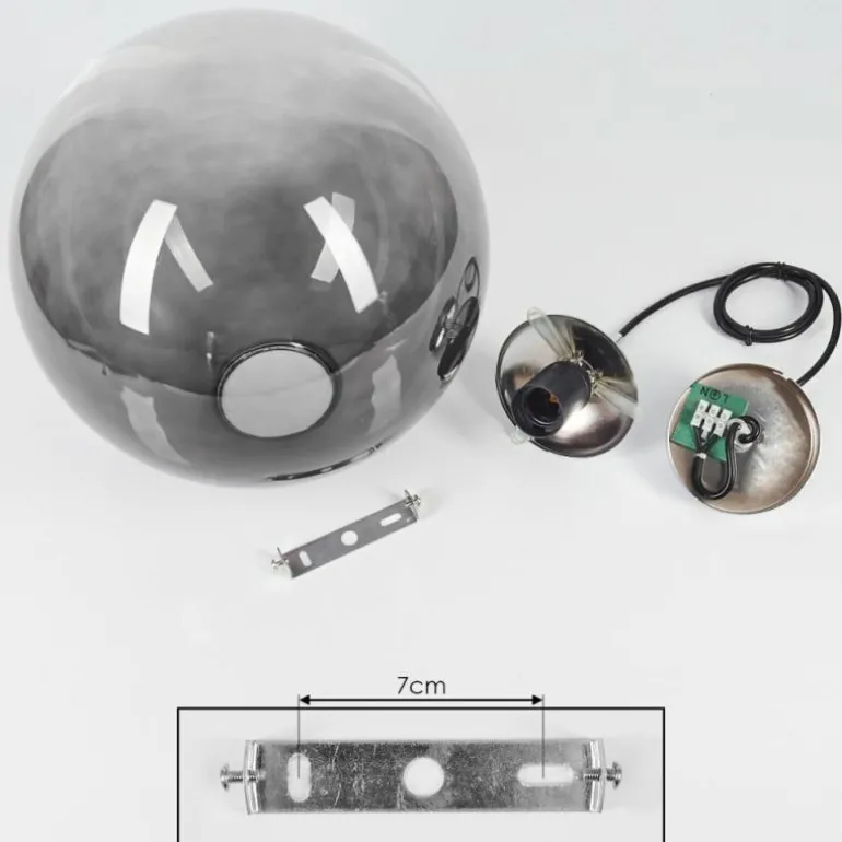 Suspension Degevos Chrome, 1 lumière