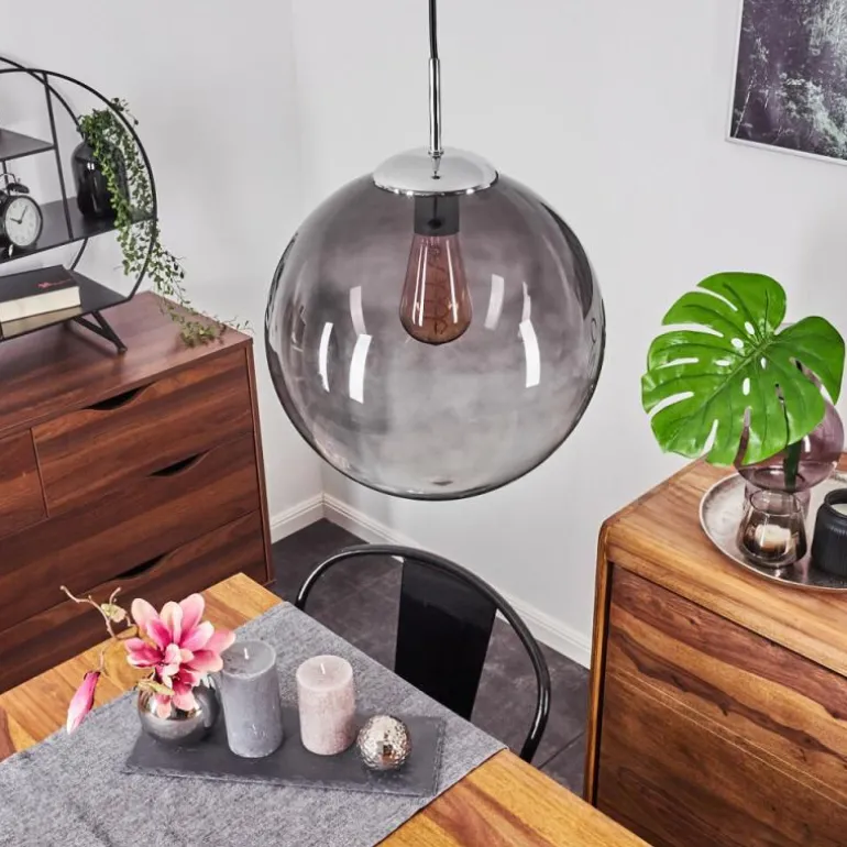 Suspension Degevos Chrome, 1 lumière