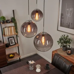 Suspension Degevos Gris, 3 lumières