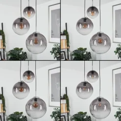 Suspension Degevos Gris, 3 lumières