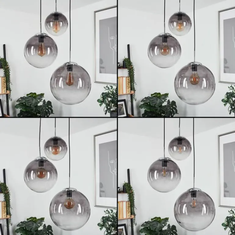 Suspension Degevos Gris, 3 lumières