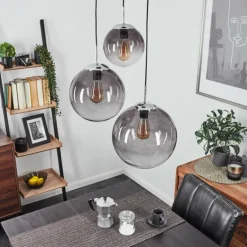 Suspension Degevos Gris, 3 lumières