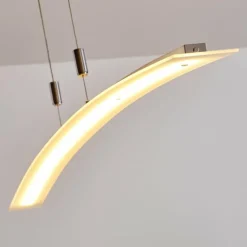 Suspension Delaware LED Argenté, 1 lumière