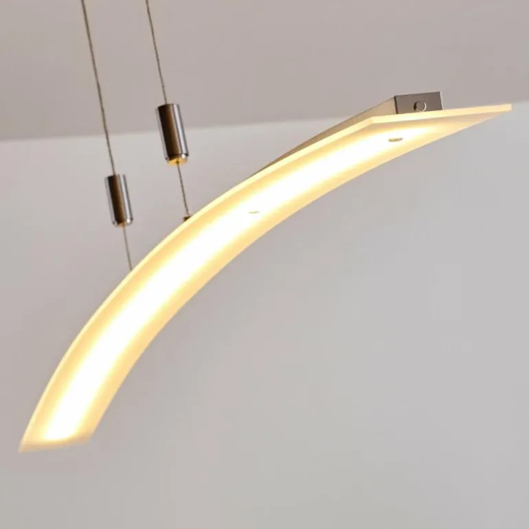 Suspension Delaware LED Argenté, 1 lumière
