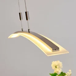 Suspension Delaware LED Argenté, 1 lumière