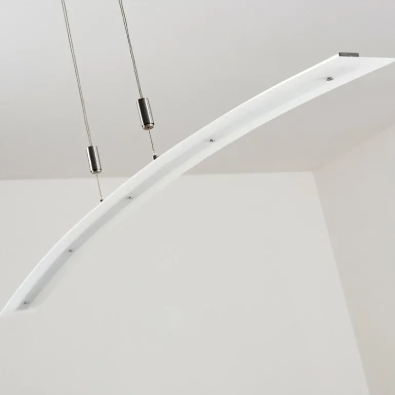 Suspension Delaware LED Argenté, 1 lumière