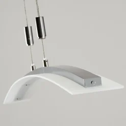 Suspension Delaware LED Argenté, 1 lumière