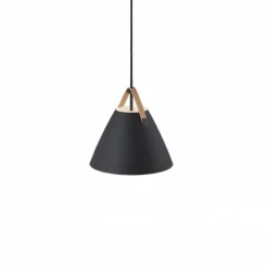 Suspension Design For The People by Nordlux STRAP27 Noir, 1 lumière