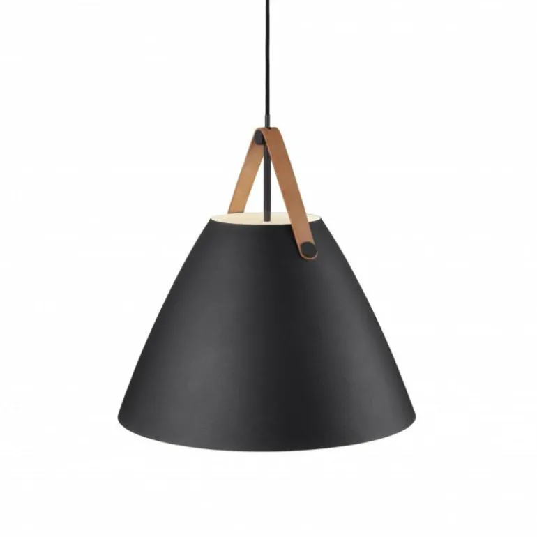 Suspension Design For The People by Nordlux STRAP48 Noir, 1 lumière