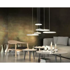 Suspension Design For The People by Nordlux Artist LED Gris, 1 lumière