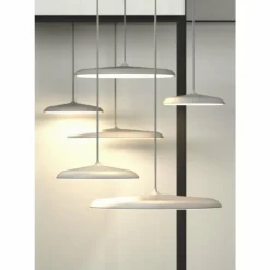 Suspension Design For The People by Nordlux Artist LED Gris, 1 lumière