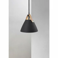 Suspension Design For The People by Nordlux Strap Noir, 1 lumière
