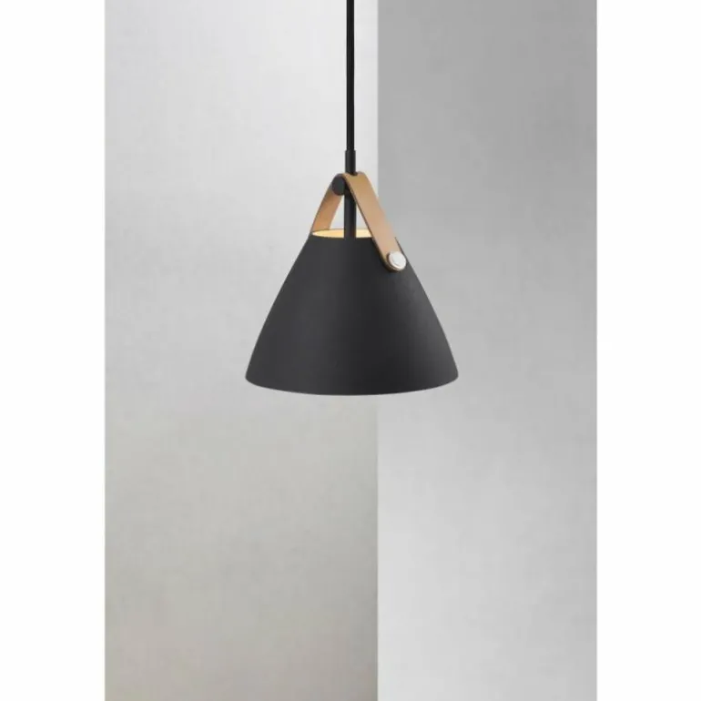 Suspension Design For The People by Nordlux Strap Noir, 1 lumière