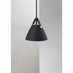 Suspension Design For The People by Nordlux Strap Noir, 1 lumière