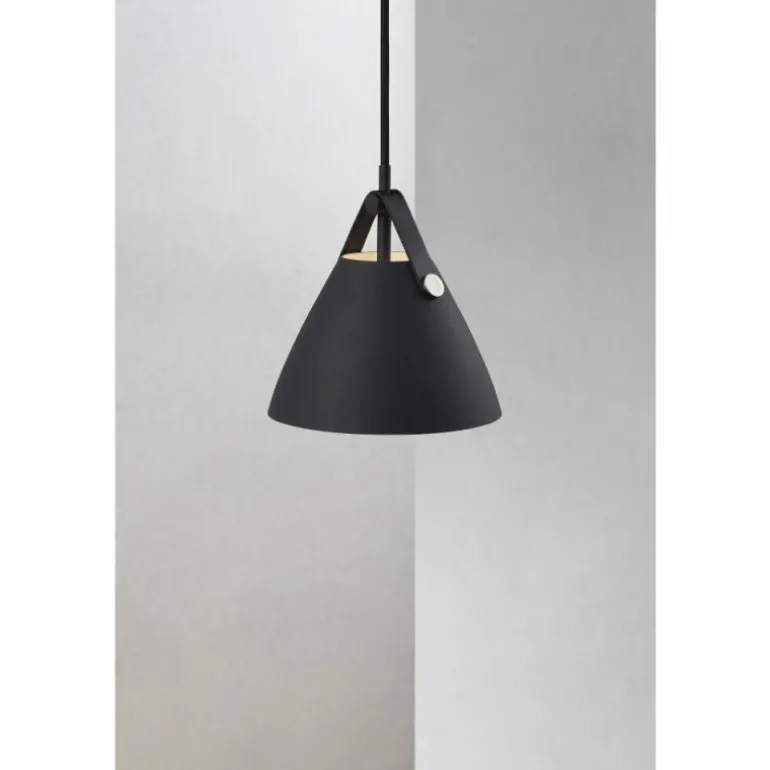 Suspension Design For The People by Nordlux Strap Noir, 1 lumière