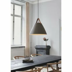 Suspension Design For The People by Nordlux STRAP Beige, 1 lumière