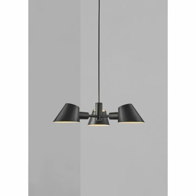 Suspension Design For The People by Nordlux STAY Noir, 3 lumières