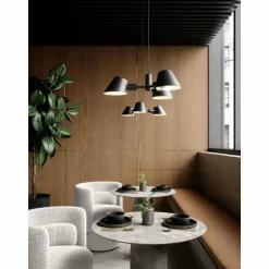 Suspension Design For The People by Nordlux STAY Noir, 3 lumières