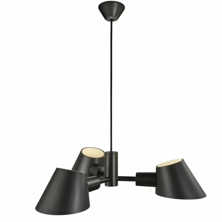 Suspension Design For The People by Nordlux STAY Noir, 3 lumières