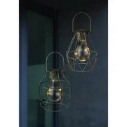 Suspension d'extérieur Globo Solar LED Bronze, 5 lumières