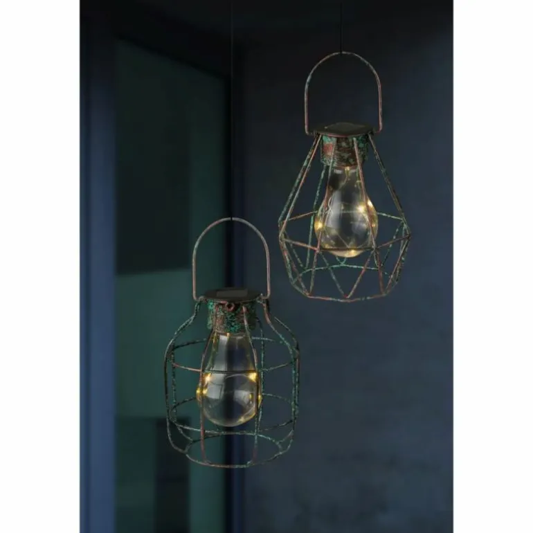 Suspension d'extérieur Globo Solar LED Bronze, 5 lumières