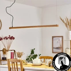 Suspension Disentis LED Écru, 1 lumière