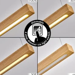 Suspension Disentis LED Écru, 1 lumière