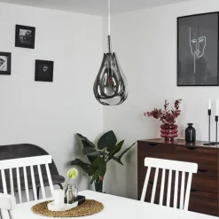 Suspension Domma Chrome, 1 lumière